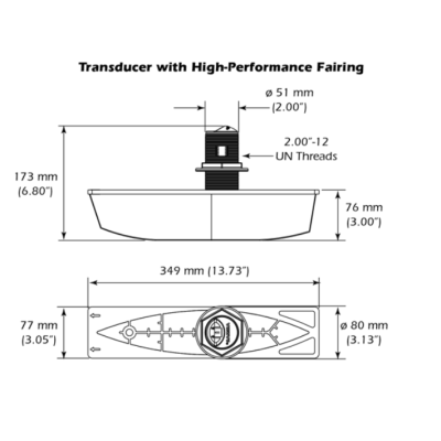 Transducer with High Performance Fairing